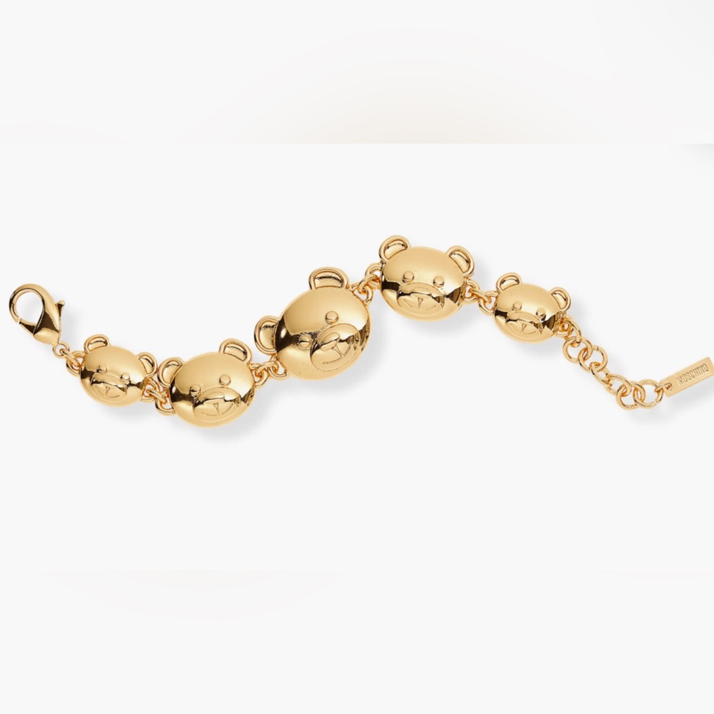 Authentic Moschino teddy bear bracelet